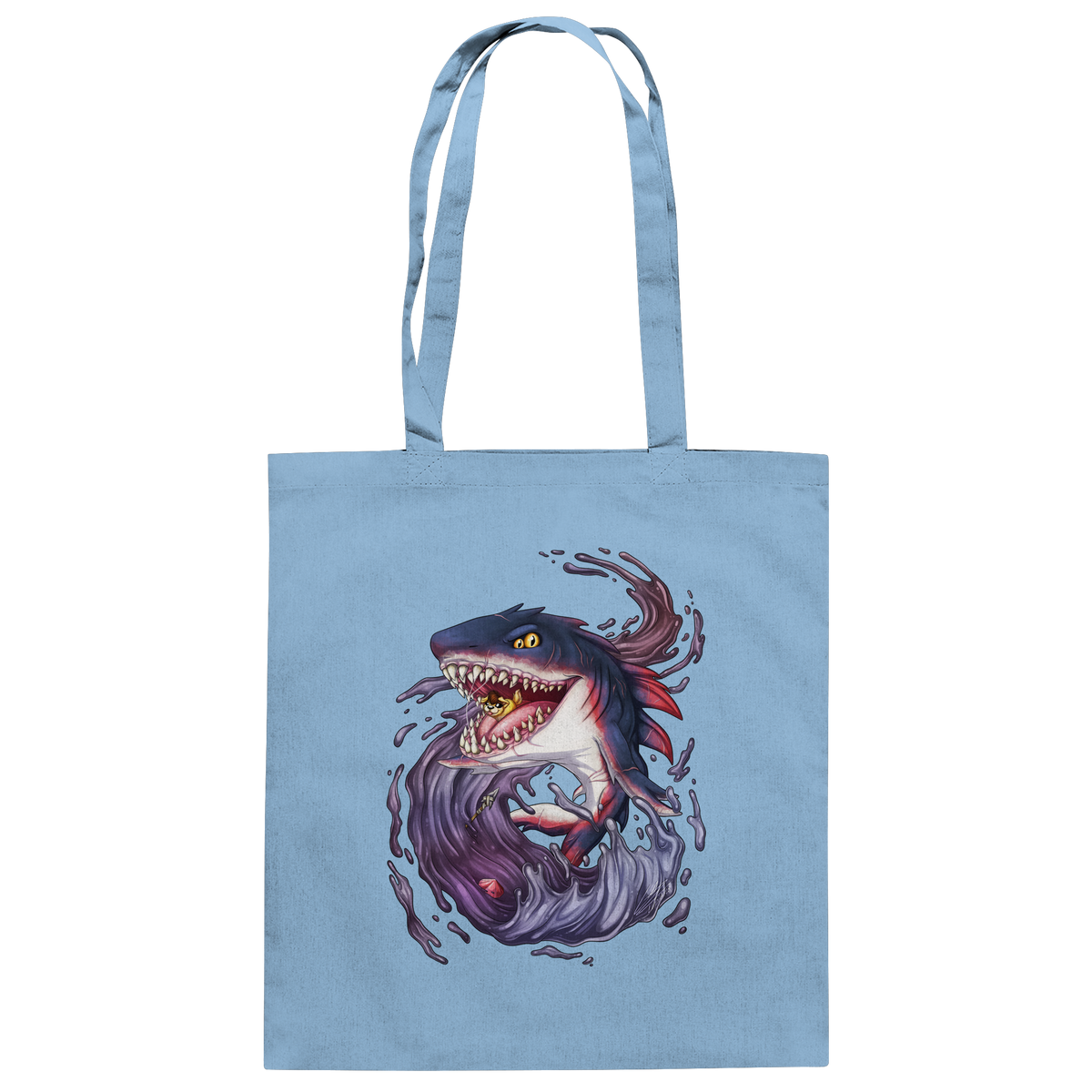 LupiArts Megalodon Redmaw - Baumwolltasche