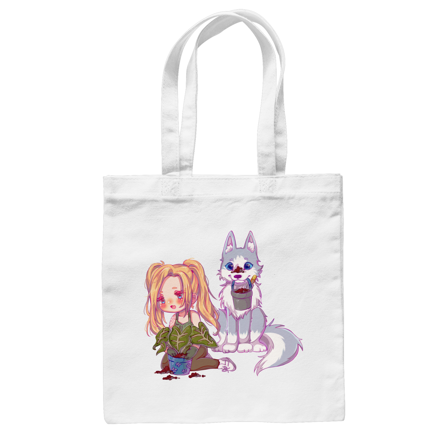 StaceyLucia Wolf Chibi - Baumwolltasche