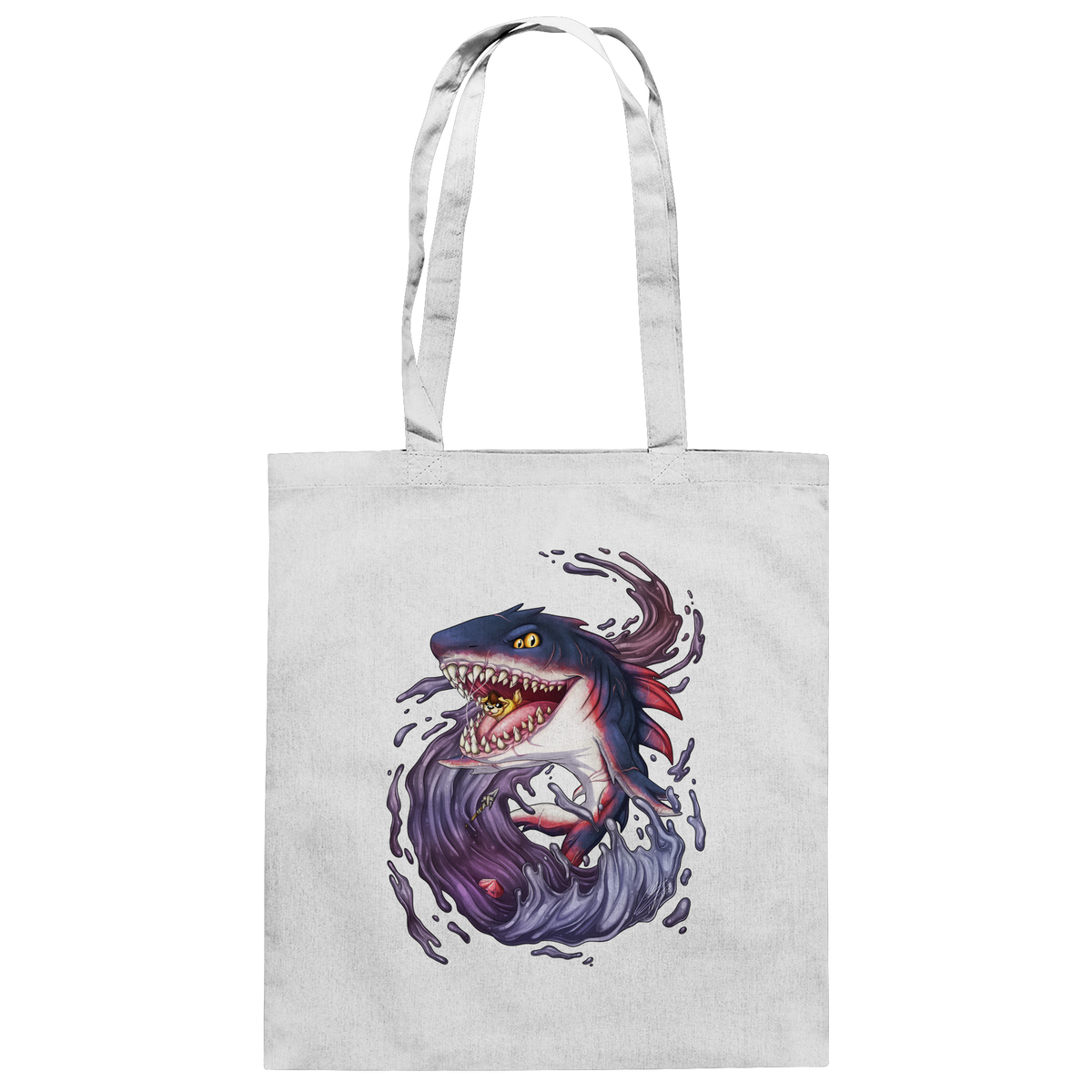 LupiArts Megalodon Redmaw - Baumwolltasche