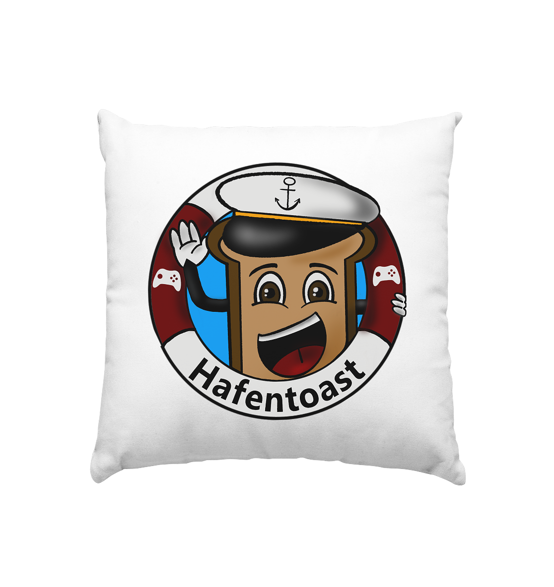 Hafentoast Logo - Kissen 40x40cm