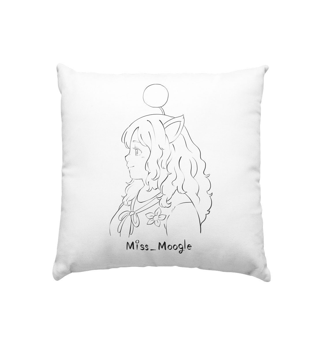Miss_Moogle Logo Sign - Kissen 40x40cm