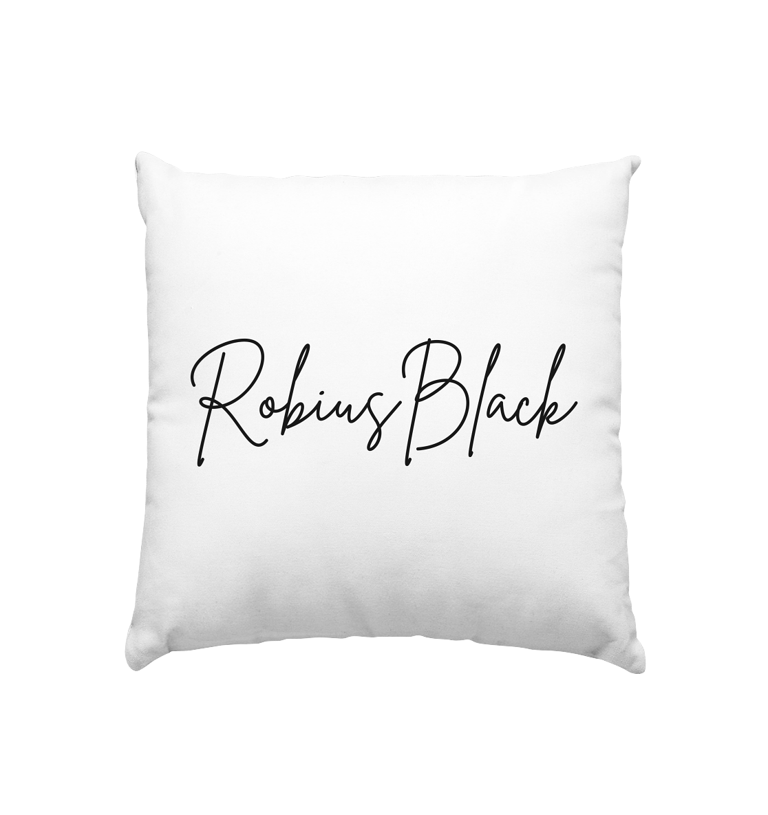 RobiusBlack Unterschrift - Kissen 40x40cm