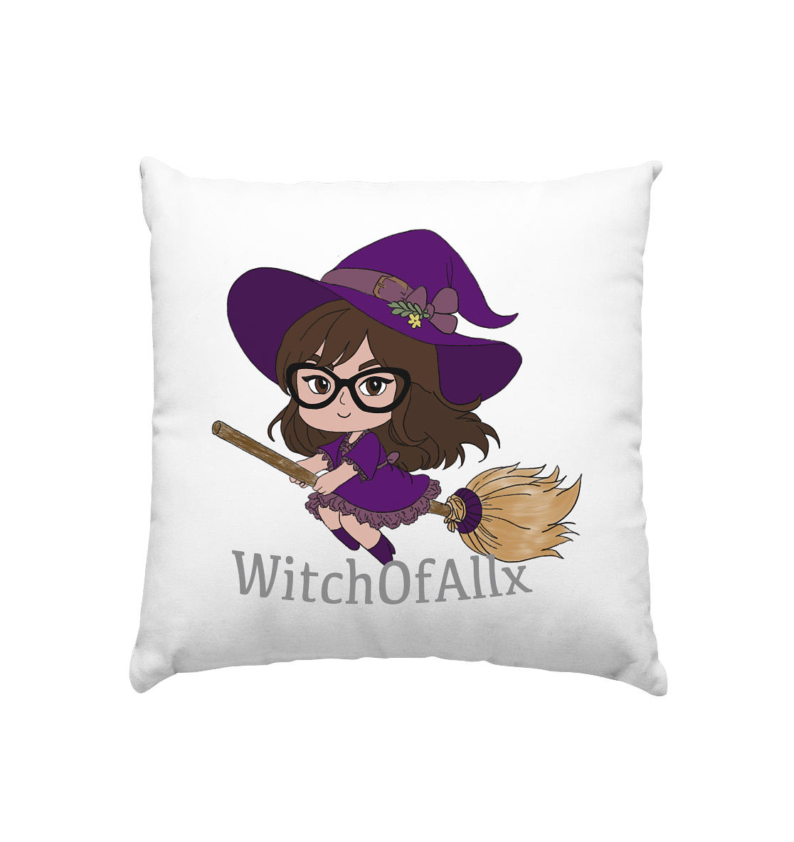 WitchOfAllx Besen - Kissen 40x40cm