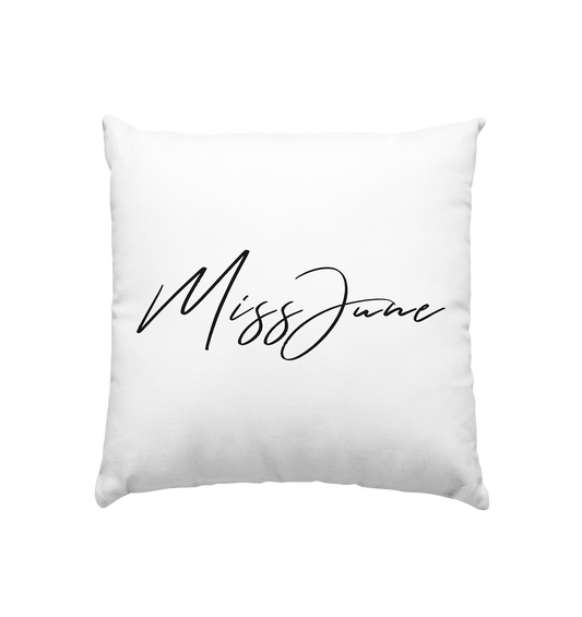 MissJuneDJ Logo - Kissen 40x40cm