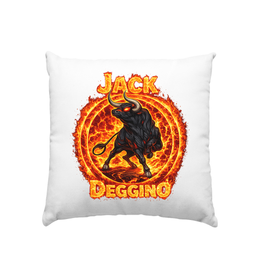 JackDeggino Logo2 - Kissen 40x40cm