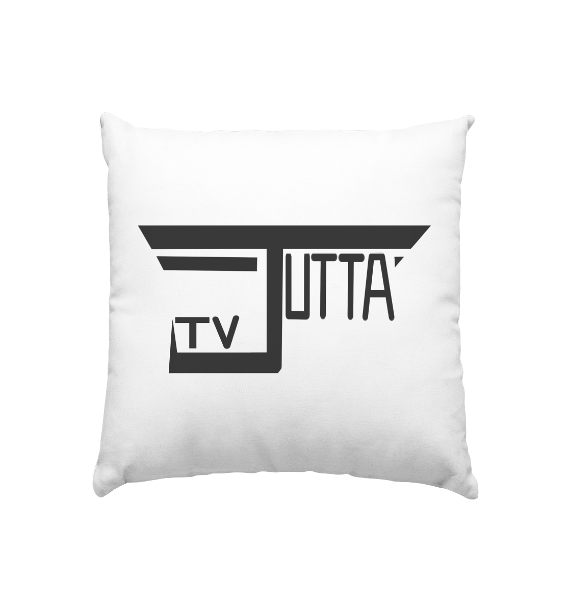 Jutta_tv Schriftzug - Kissen 40x40cm