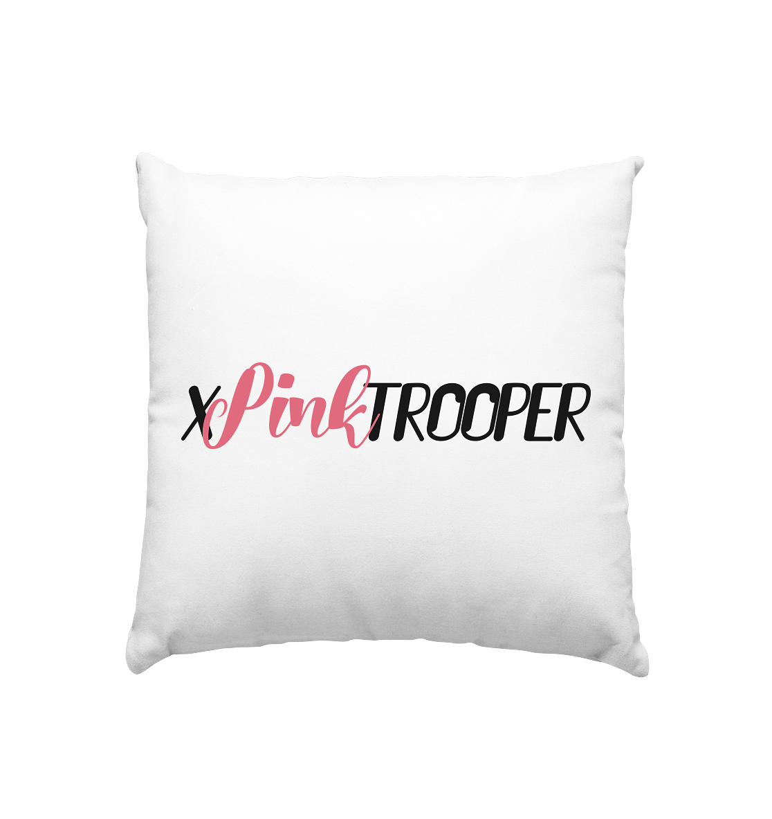 xPinkTrooper Logo - Kissen 40x40cm