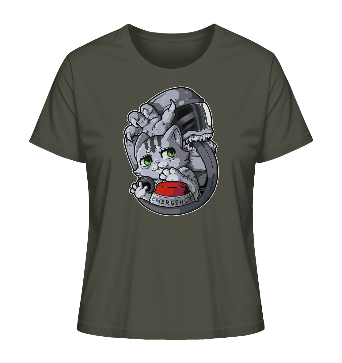 FeineKatze Among Kopf - Ladies Organic Shirt