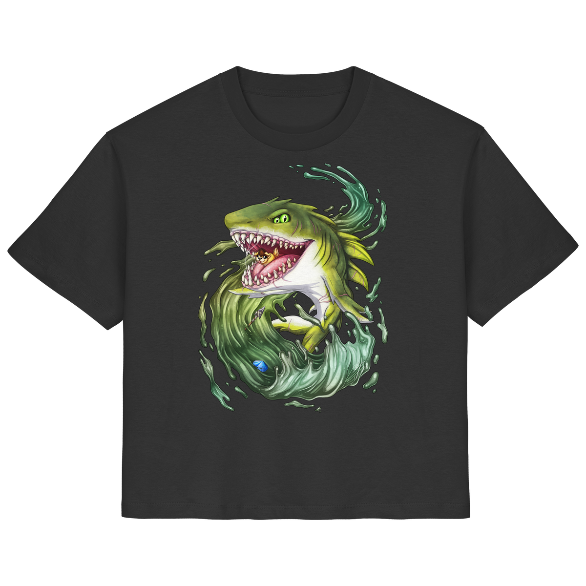 LupiArts Megalodon Ancient - Ladies Organic Shirt