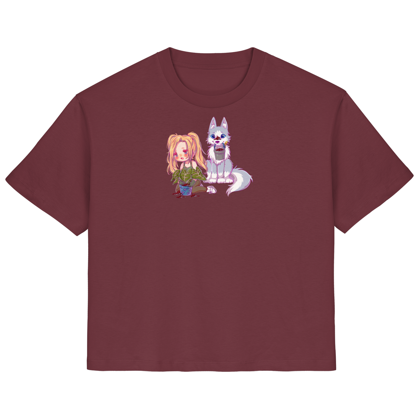 StaceyLucia Wolf Chibi - Ladies Organic Shirt