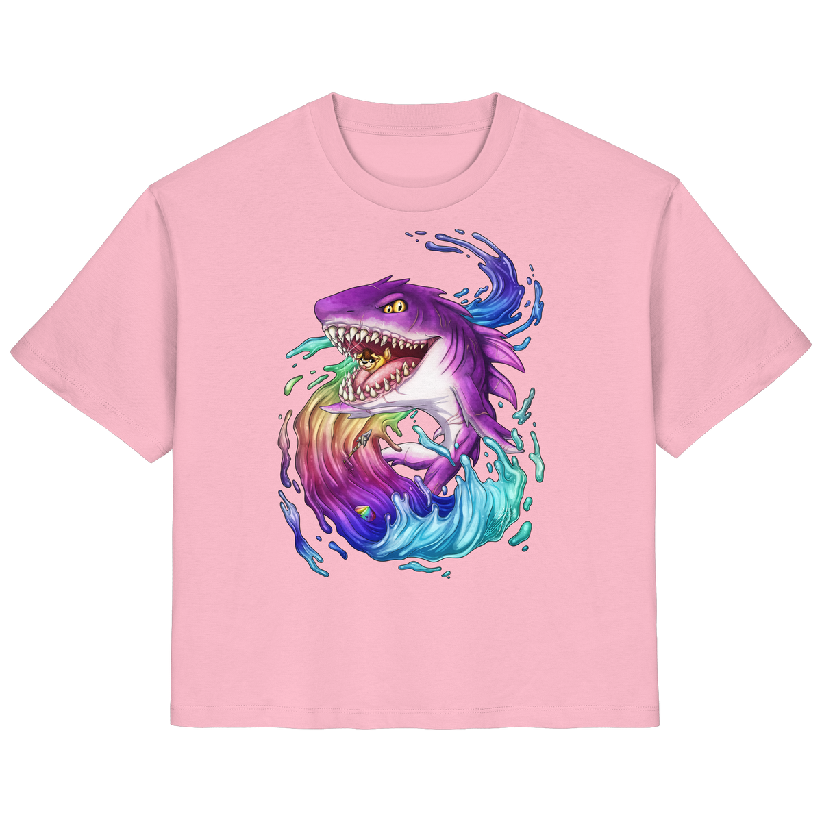 LupiArts Megalodon Crested - Ladies Organic Shirt