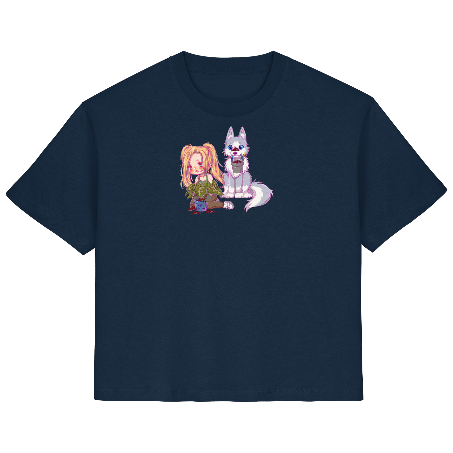 StaceyLucia Wolf Chibi - Ladies Organic Shirt
