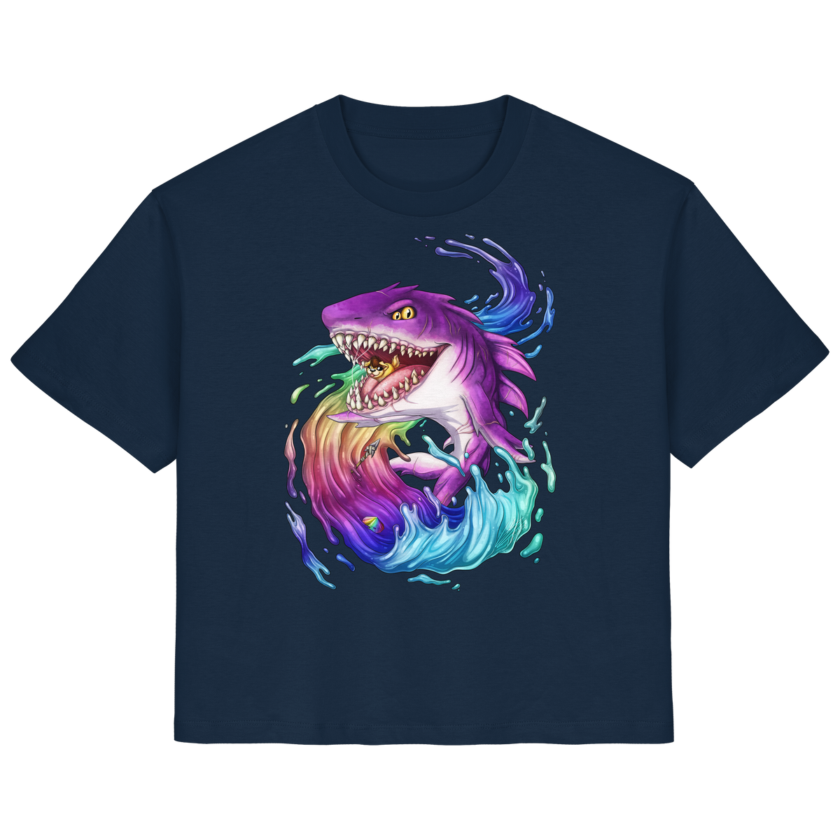 LupiArts Megalodon Crested - Ladies Organic Shirt