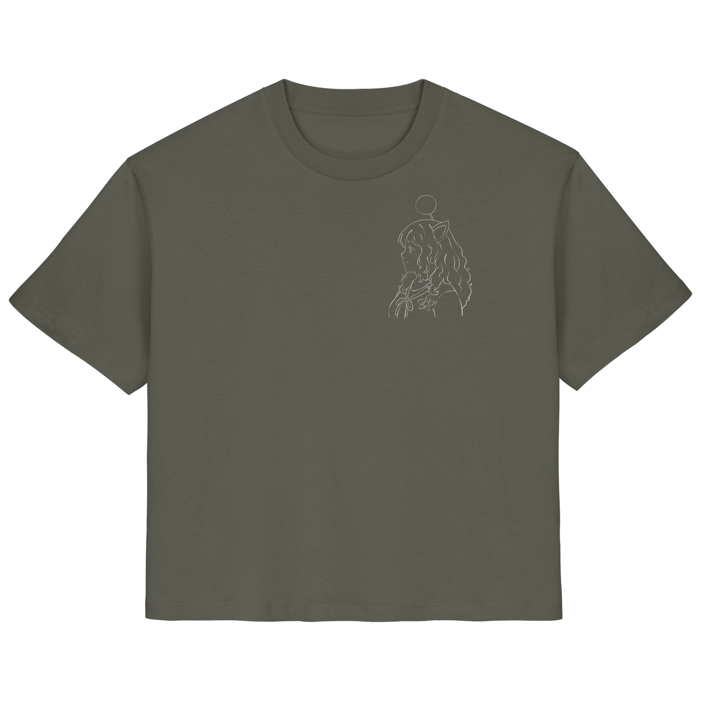Miss_Moogle Logo Outline - Ladies Organic Shirt