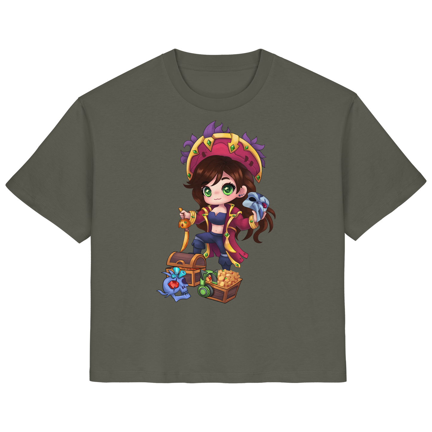 KykyNeko Pirat - Ladies Organic Shirt