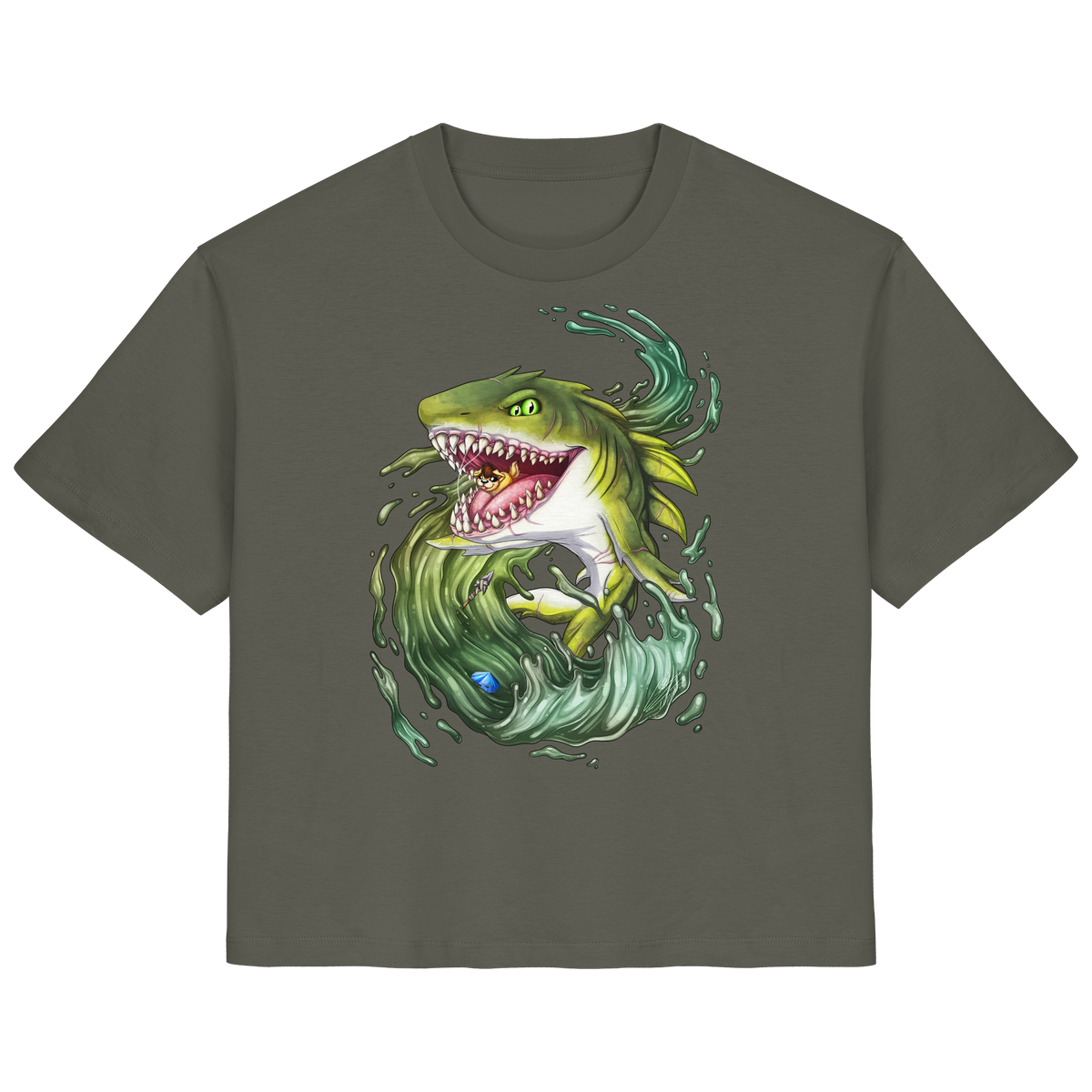 LupiArts Megalodon Ancient - Ladies Organic Shirt