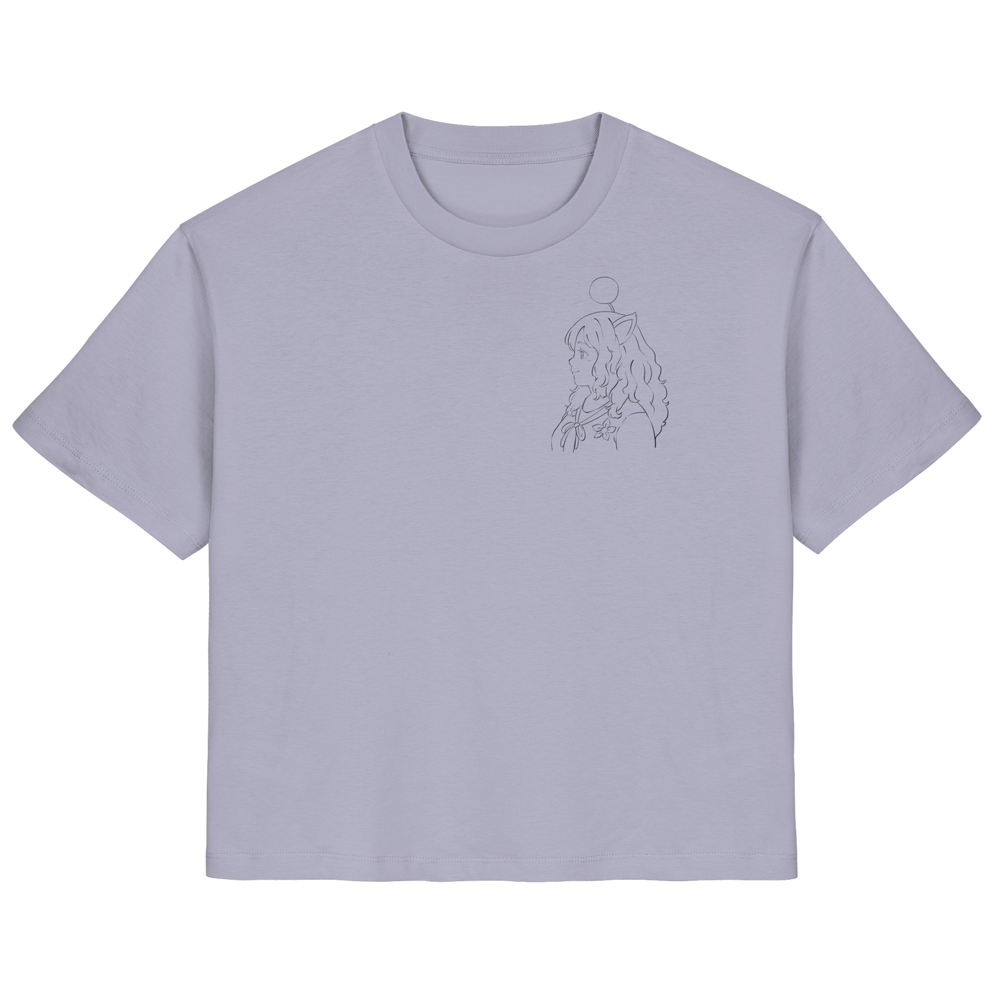 Miss_Moogle Logo Outline - Ladies Organic Shirt