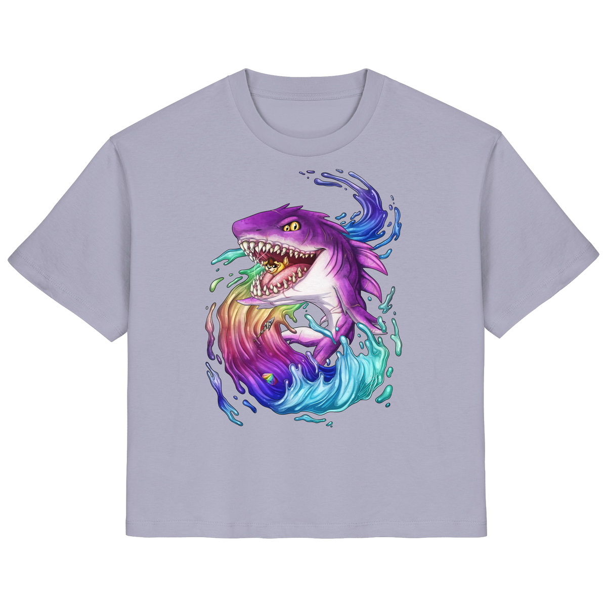 LupiArts Megalodon Crested - Ladies Organic Shirt