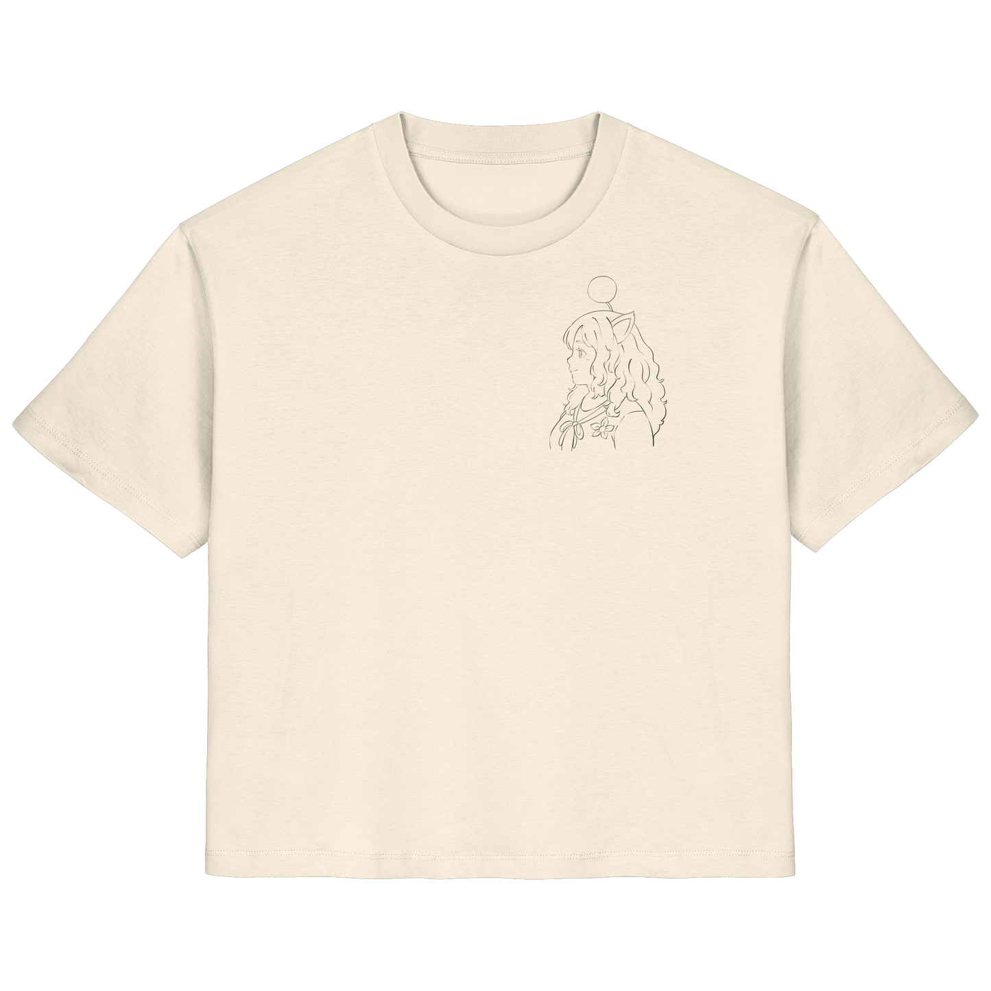 Miss_Moogle Logo Outline - Ladies Organic Shirt