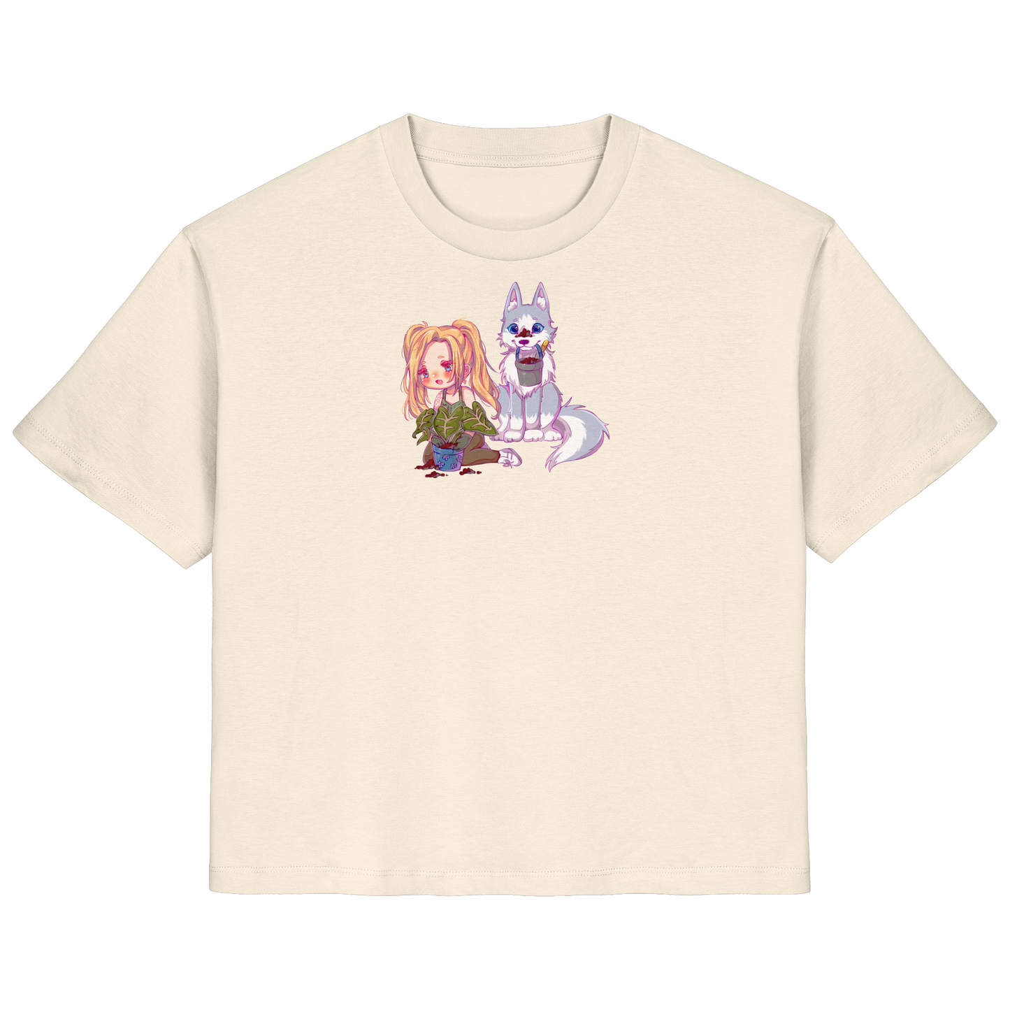 StaceyLucia Wolf Chibi - Ladies Organic Shirt