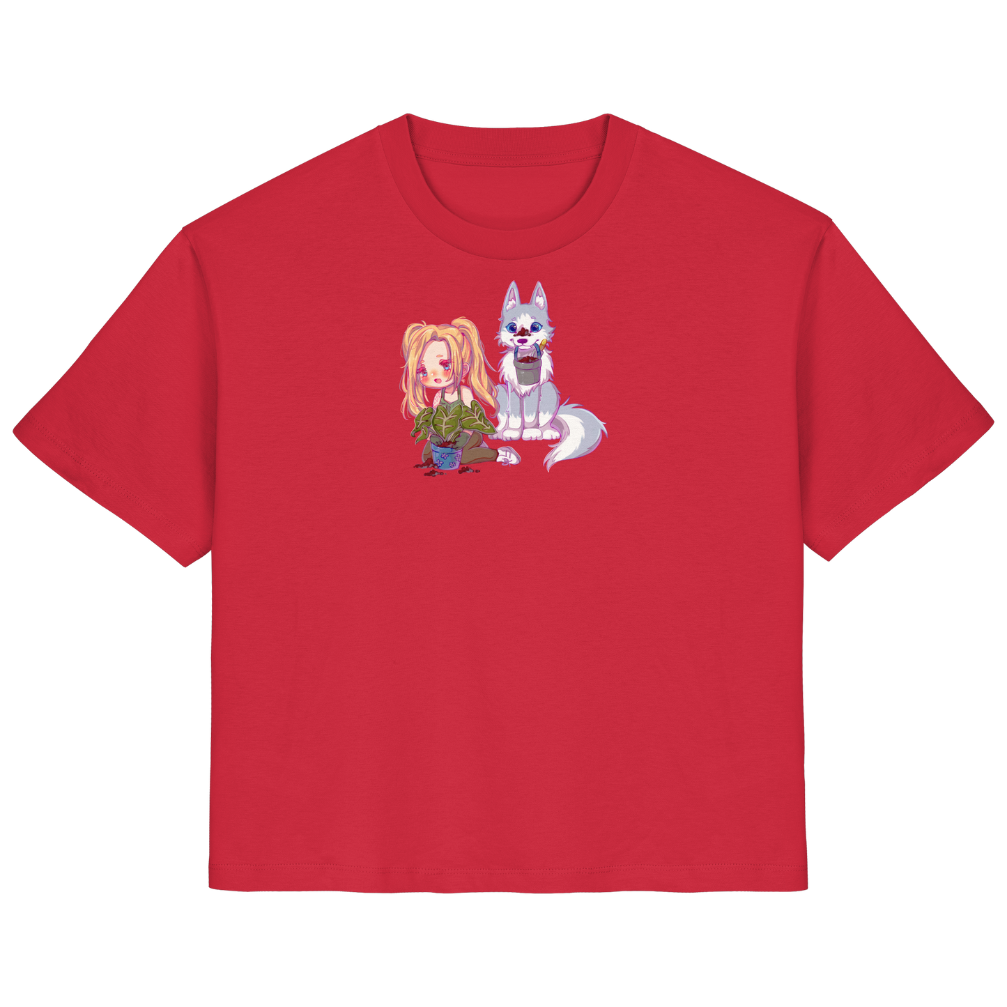 StaceyLucia Wolf Chibi - Ladies Organic Shirt