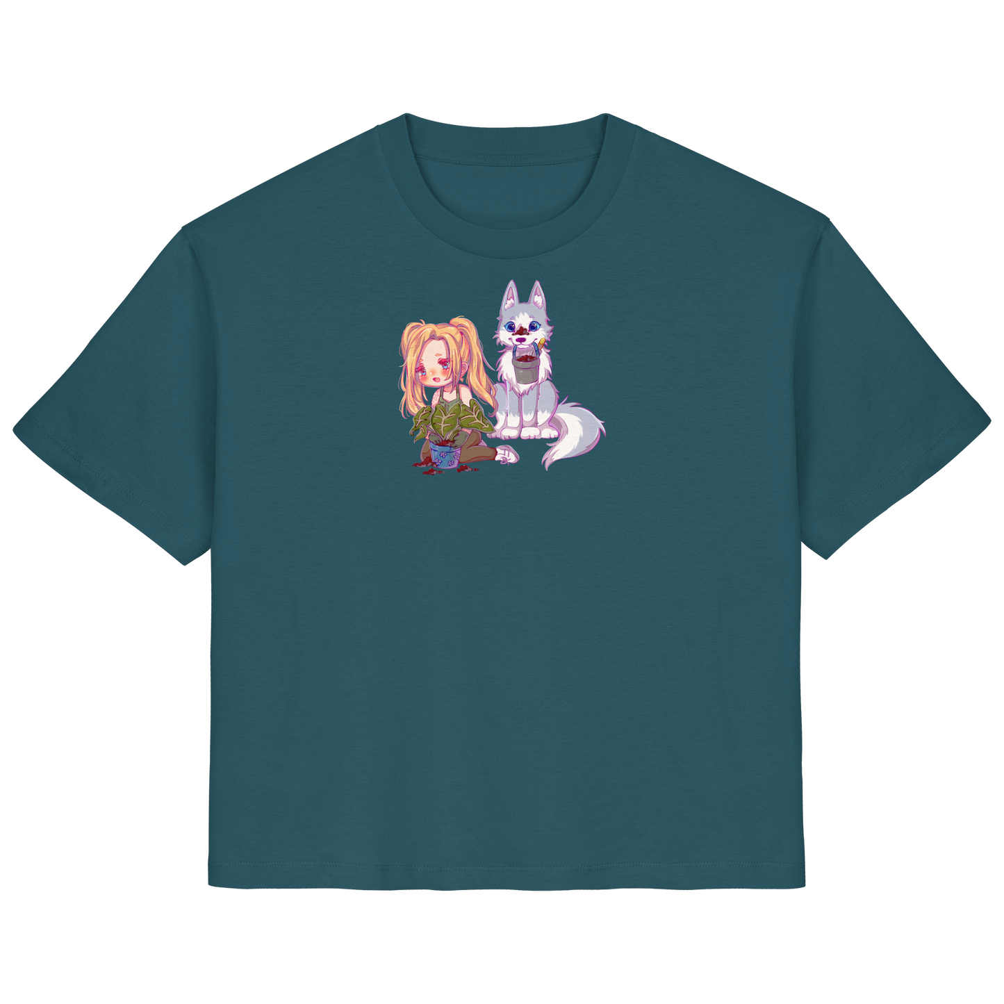 StaceyLucia Wolf Chibi - Ladies Organic Shirt