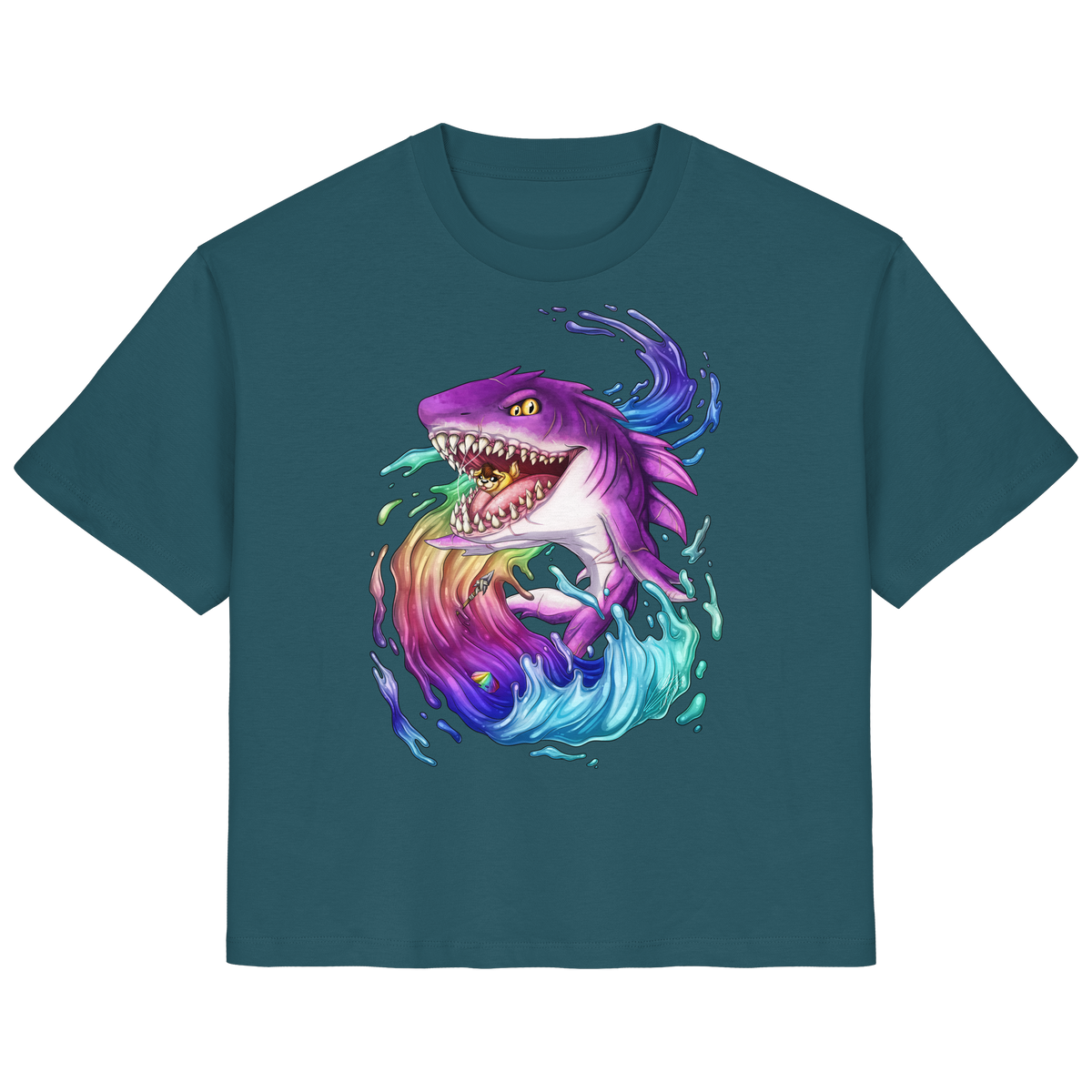 LupiArts Megalodon Crested - Ladies Organic Shirt