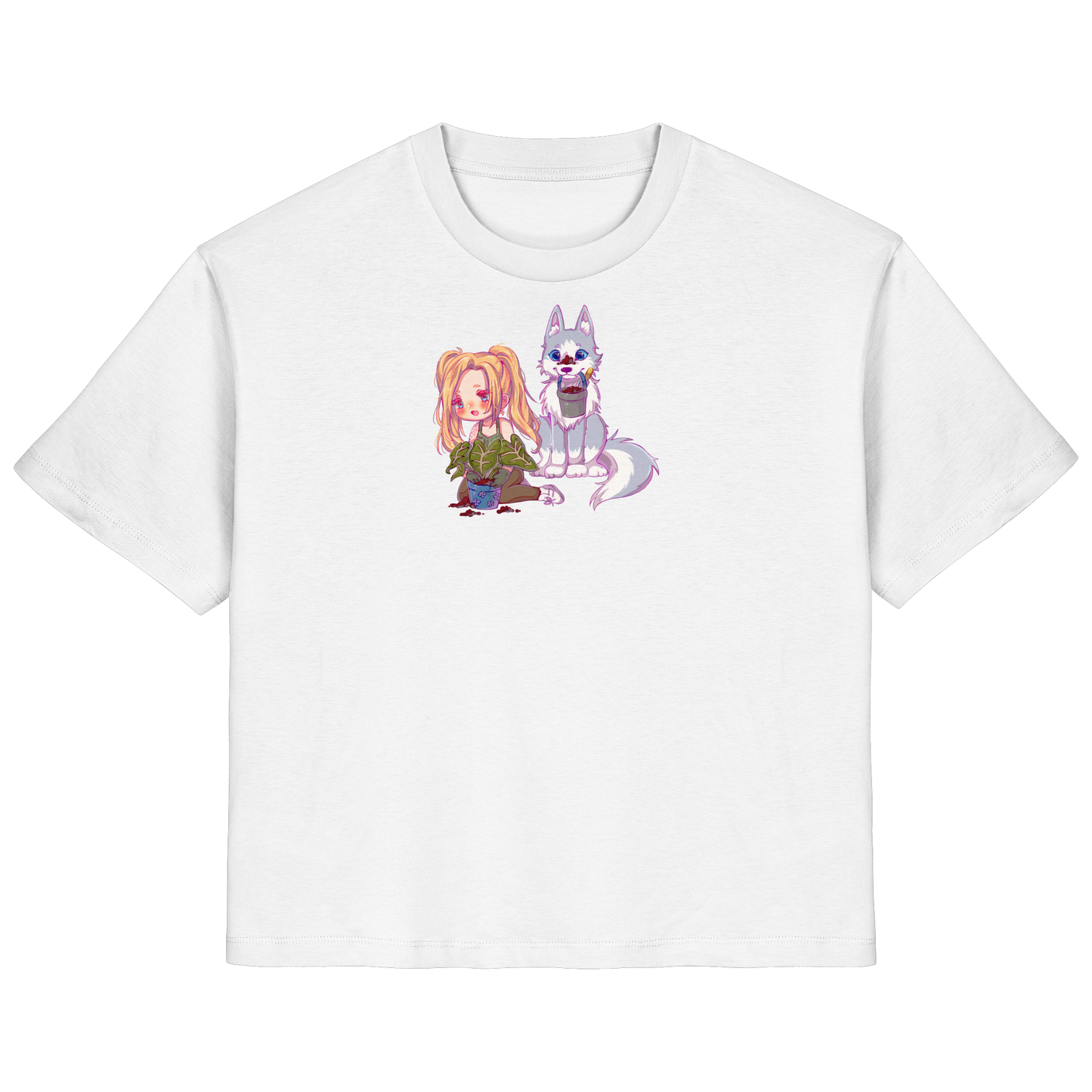 StaceyLucia Wolf Chibi - Ladies Organic Shirt