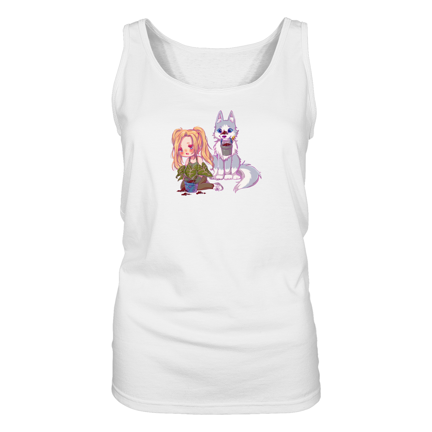StaceyLucia Wolf Chibi - Ladies Tank-Top
