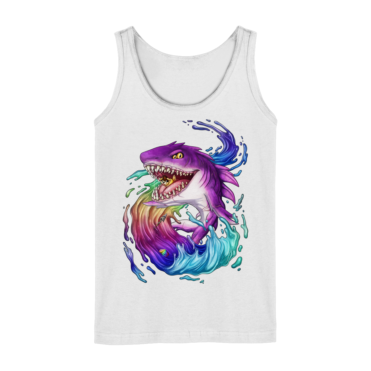 LupiArts Megalodon Crested - Ladies Tank-Top