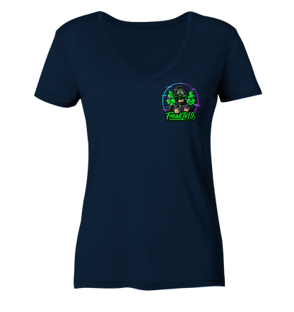 FreakTV19 Logo - Ladies V-Neck Shirt