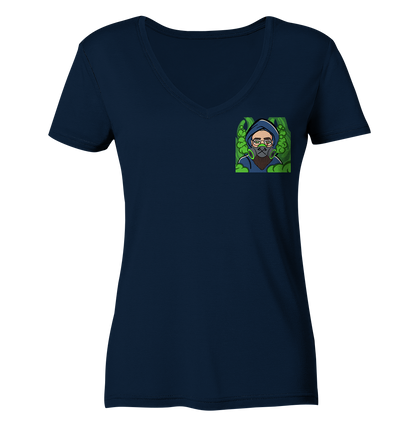 Adropon Mask - Ladies V-Neck Shirt