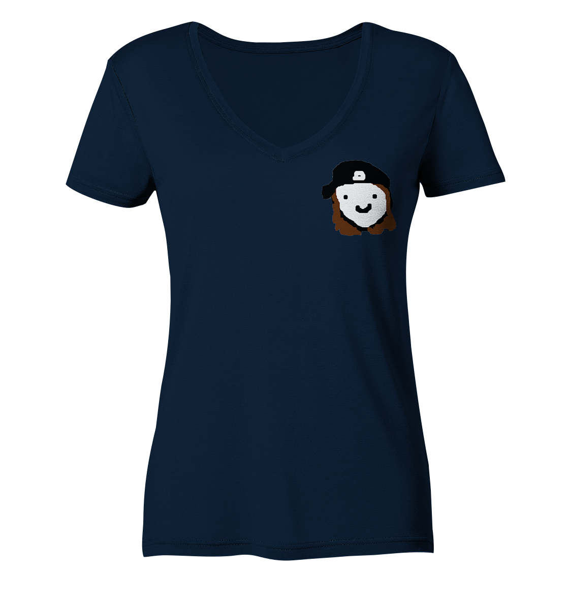 inVertLance Smile - Ladies V-Neck Shirt
