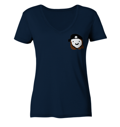 inVertLance Smile - Ladies V-Neck Shirt