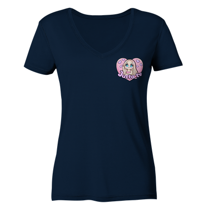 Jutta_tv Logo - Ladies V-Neck Shirt