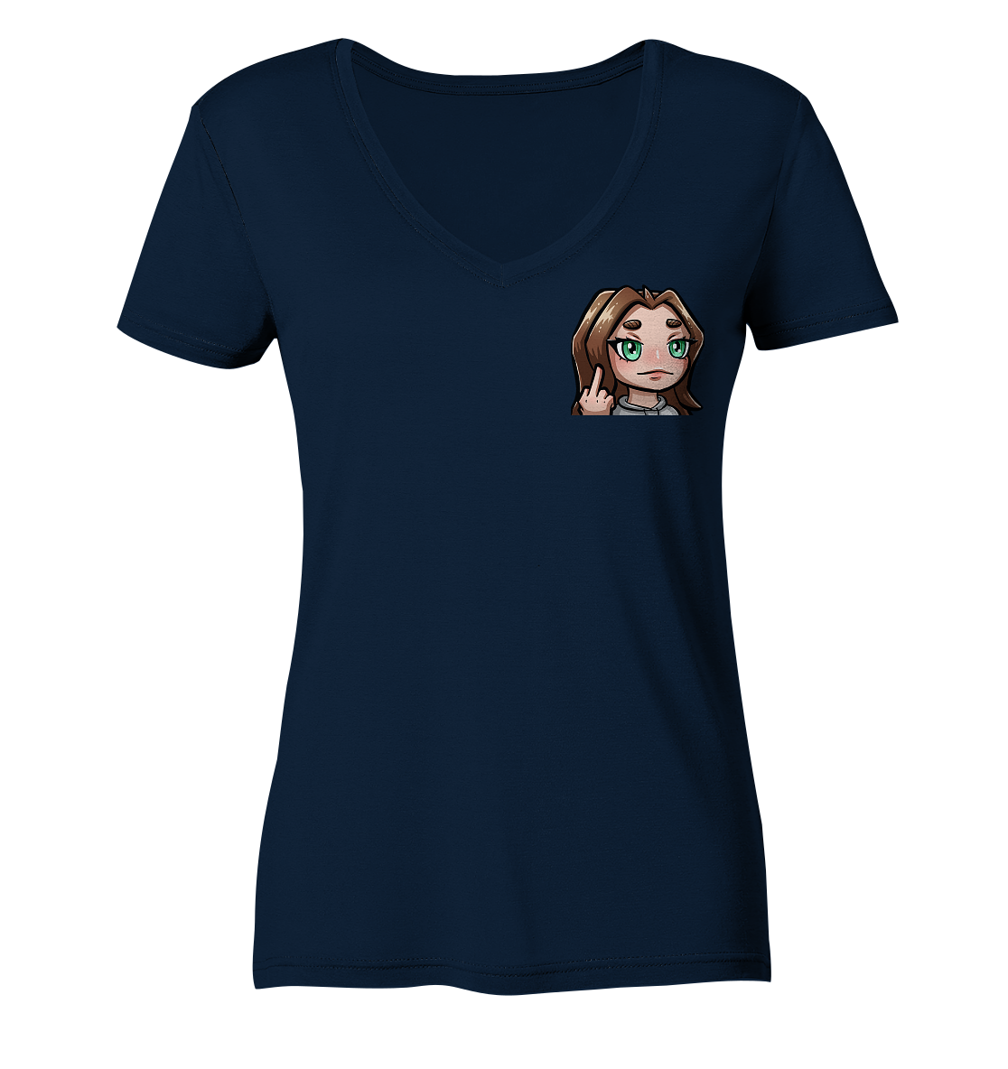 La_N00ba FU - Ladies V-Neck Shirt