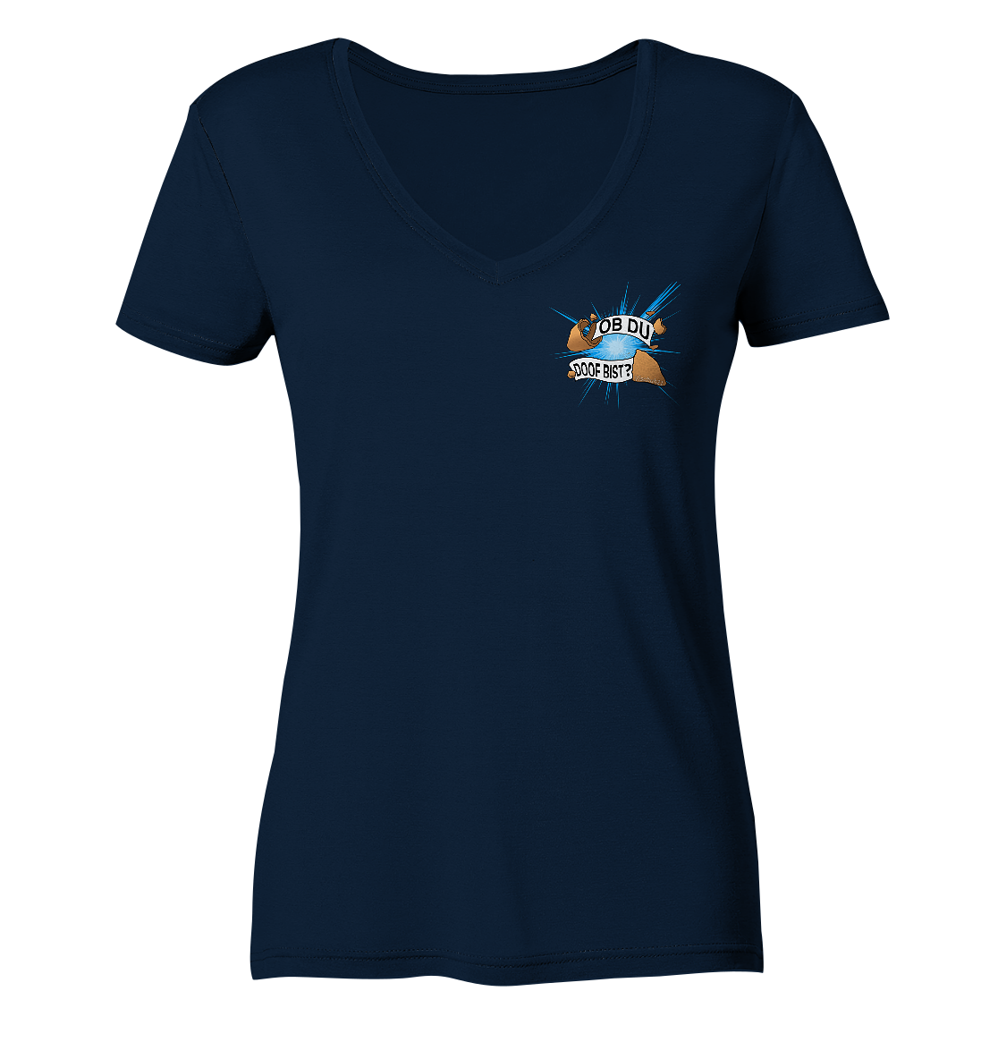 Vischuh21 Glückskeks - Ladies V-Neck Shirt