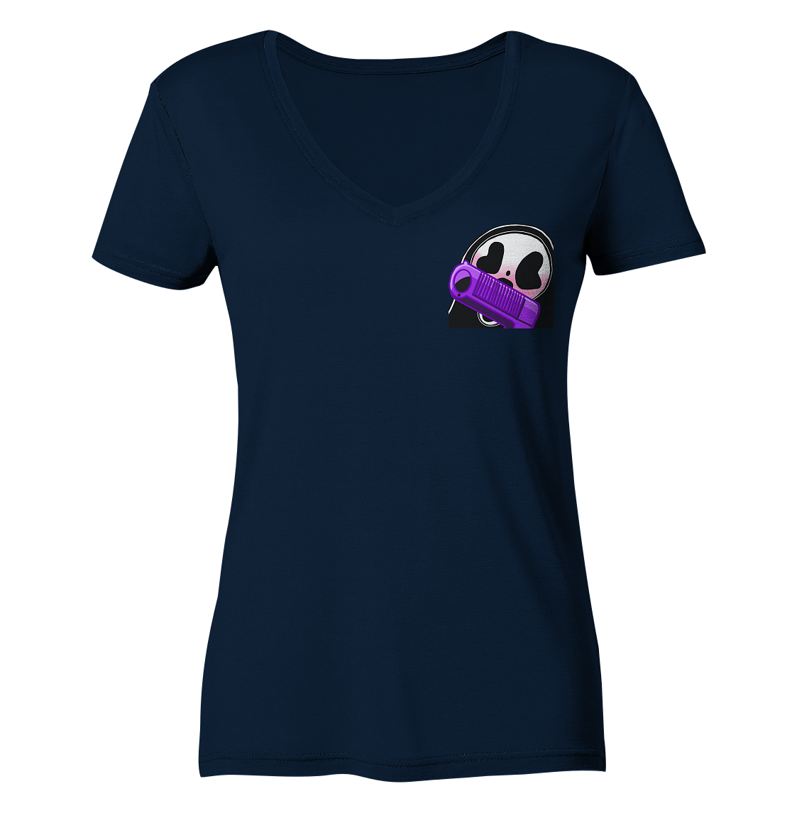 Xo_Purple_Dragon_oX Peng - Ladies V-Neck Shirt