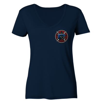 RogueDevil Logo - Ladies V-Neck Shirt