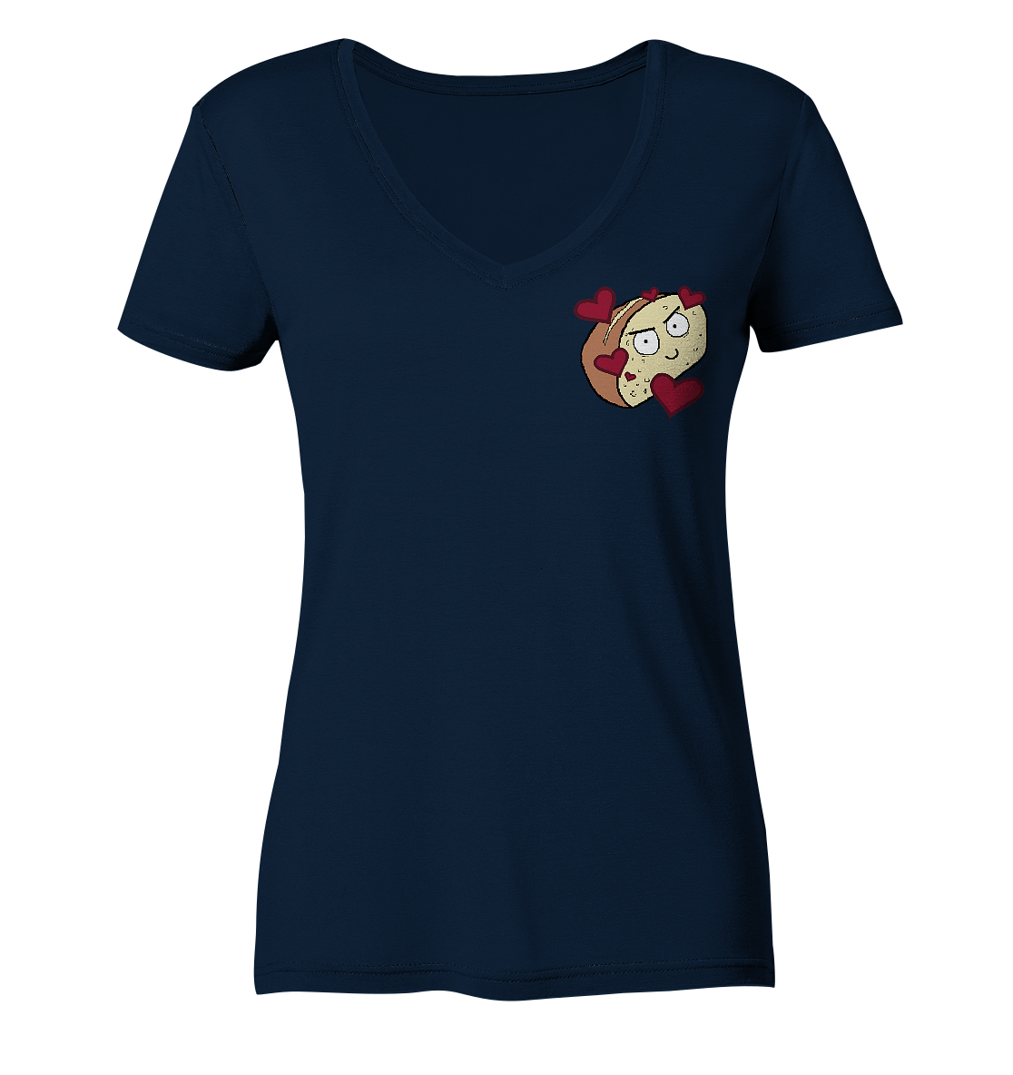 Aylana87 Herzbrot - Ladies V-Neck Shirt