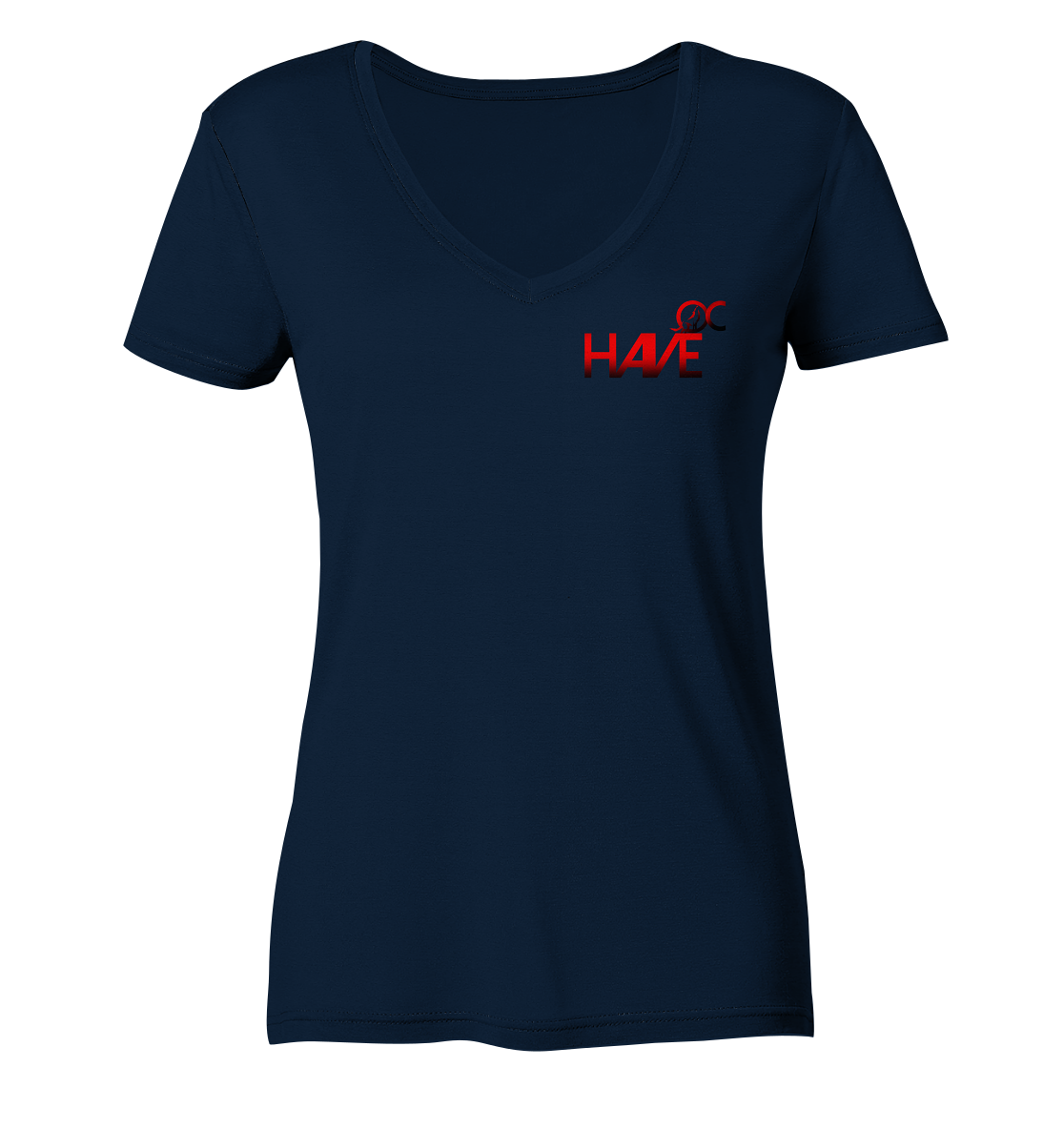 Haveoc Logo - Ladies V-Neck Shirt