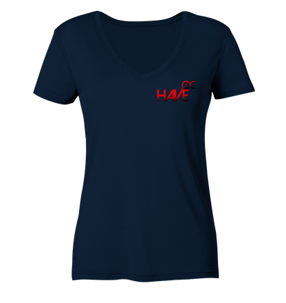 Haveoc Logo - Ladies V-Neck Shirt