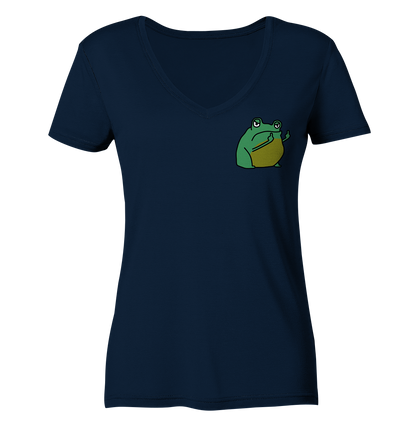 Aylana87 Kackfrosch - Ladies V-Neck Shirt