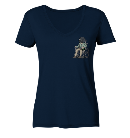 NoHandsNoSchoki PUBG - Ladies V-Neck Shirt