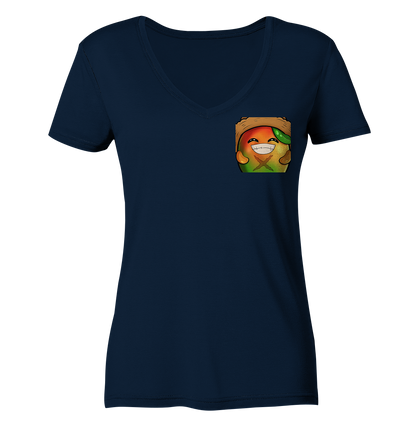 SurvivalMango Smile - Ladies V-Neck Shirt