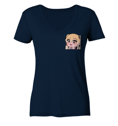 Miezchen Wow - Ladies V-Neck Shirt