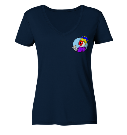 KekLuck Logo - Ladies V-Neck Shirt