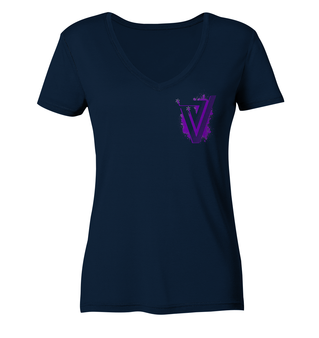 Verdipwnz Splash - Ladies V-Neck Shirt