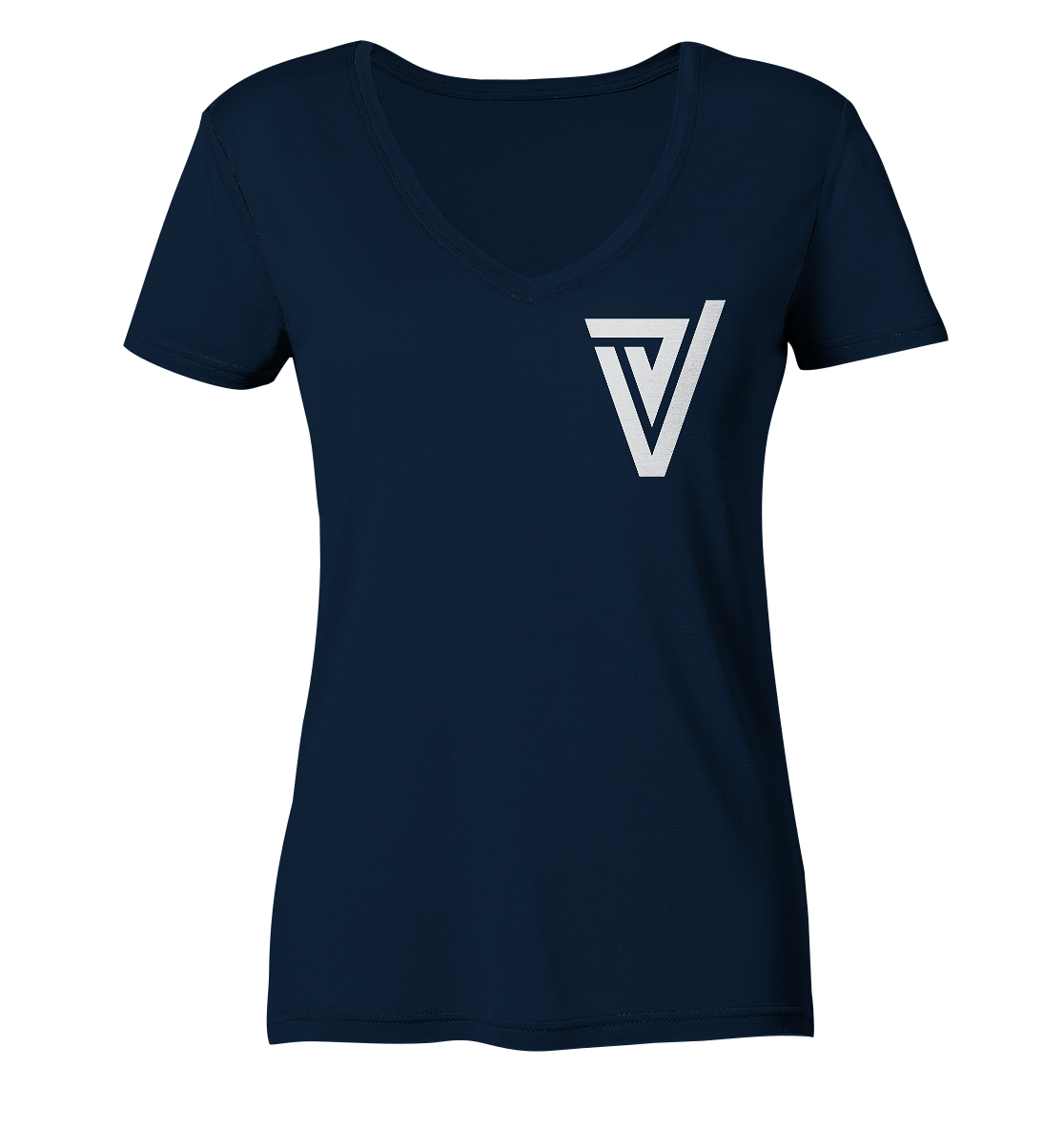 Verdipwnz Logo - Ladies V-Neck Shirt