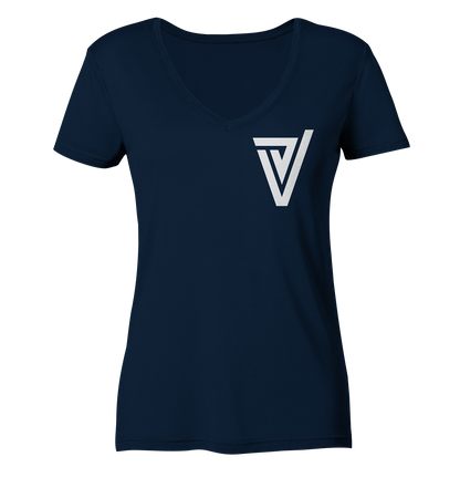Verdipwnz Logo - Ladies V-Neck Shirt